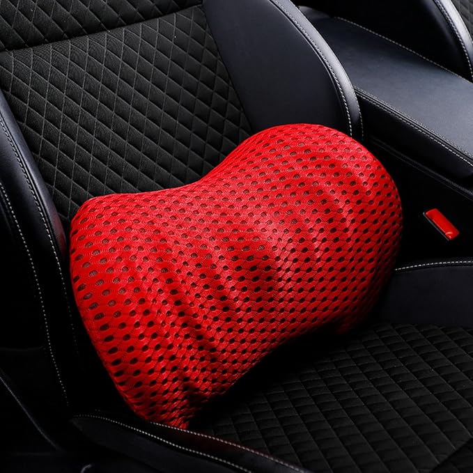 Car seat Cushion Lumbar Support car backrest Cushion Lumbar Protection Lumbar Pillow Driver's seat Lumbar Support in car (red)