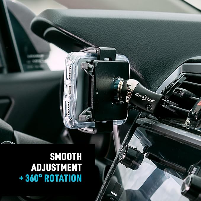 Nite Ize Steelie Vent Kit - Magnetic Cell Phone Holder for Car Vents - Phone Mount - Squeeze