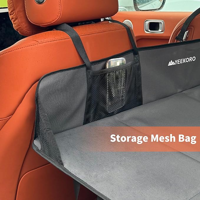 Car Rear Seat Mattress Extension Plate, Foldable Car Back Seat Extender,Portable Mattress for Sleeping, Increase Travel Trunk Space and Car Bed Camping Space for Cars, SUV, Model Y/3