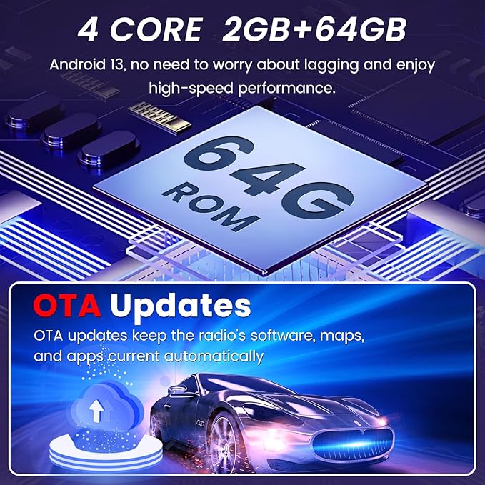 4Core+64G ROM Car Radio for Dodge RAM 1500 2500 3500 2009-2012: 10.1 Inch 1280 * 800 IPS Touchscreen Upgrade Wireless Carplay Android Auto FM Bluetooth GPS 1080P Backup Camera 5G WiFi