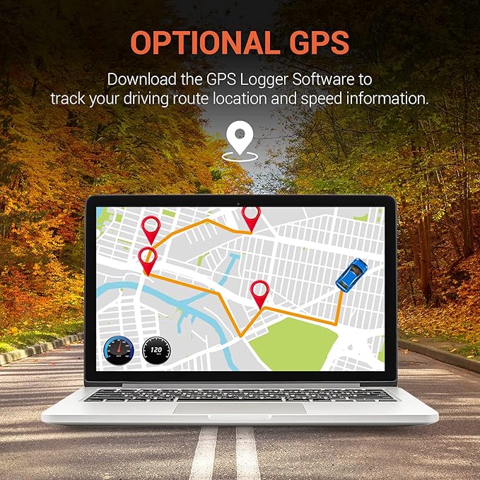 RexingUSA V1P 4K Dual Channel Dash Cam 4K+1080p w/Wi-Fi, 2.4” LCD, 170° Wide Angle, Rear Camera, Supercapacitor, G-Sensor, WDR, Loop Recording, Mobile App