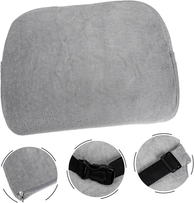 Alipis Back Pillow Lumbar Support Memory Foam Seat Cushion Car Seats Pad for Tailbone Pain Relief