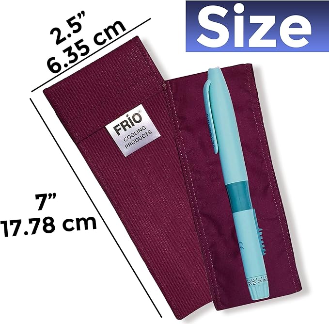 FRIO Cooling Wallet - Insulin Cooler for 45+ Hours of Stress Free On The Go - Red - Individual
