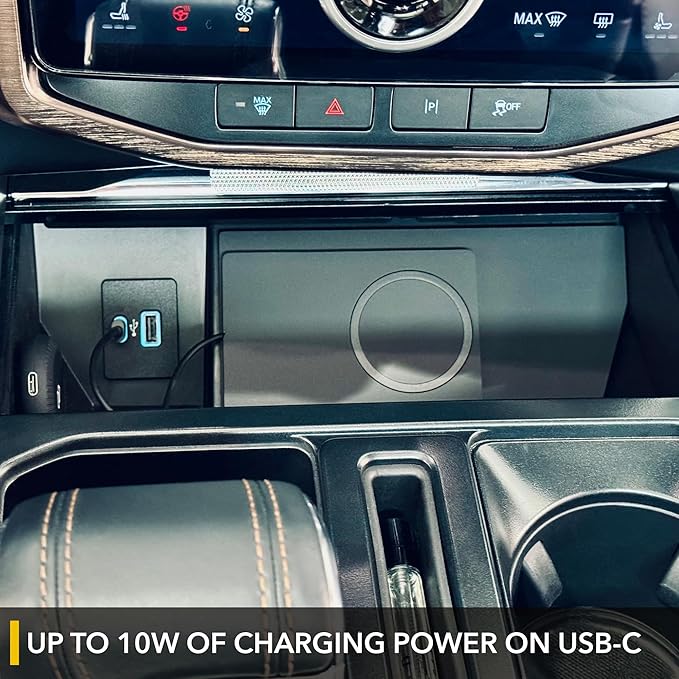 TWRAPS Magnetic Wireless Charging Pad for Ford F-150 Lightning 2021-2026, 25W Type 1, Center Console Fast Qi2.2 Charger Works with iPhone 17 16 15 Pro & Max, Mount Only Compatible with MagSafe Cases