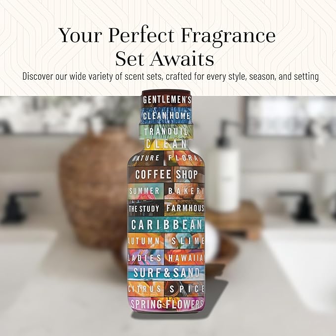 P&J Trading Fragrance Oil Ladies Set | Pearberry, Lavender, Warm Vanilla Sugar, Plumeria, Magnolia, Wisteria Candle Scents for Candle Making, Freshie Scent, Soap Making Supplies, Diffuser Oil Scents