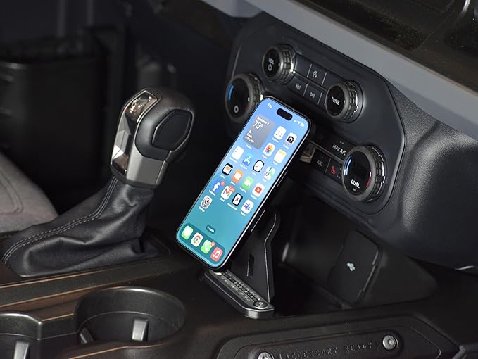Magnetic Phone Mount Compatible with Ford Bronco 2021-2026 - 360° Tilt Swivel Adjustable Phone Holder for Bronco Accessories - Strong Hold for MagSafe Compatible Phones