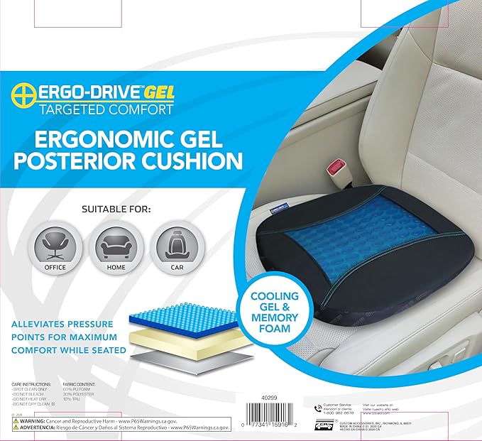 ERGO DRIVE 40299 Gel Posterior Cushion