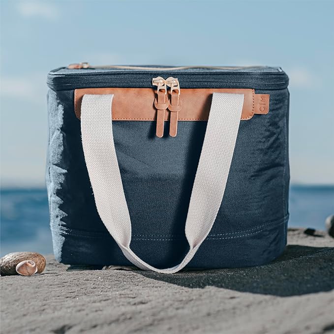 CleverMade Collapsible Insulated Cooler Bag – Leakproof Soft Cooler for Beach, Travel, Car – Bottle Opener