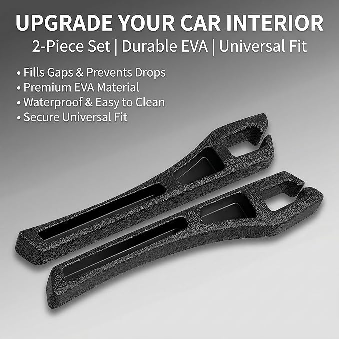 No Drop Seat Guard, Car Seat Gap Filler, Car Gap Filler Organizer, Universal Drop Seat Guards for Cars, Car Accessories Interior Prevent Stop Cellphone Wallet Keys Coins and Card from Dropping
