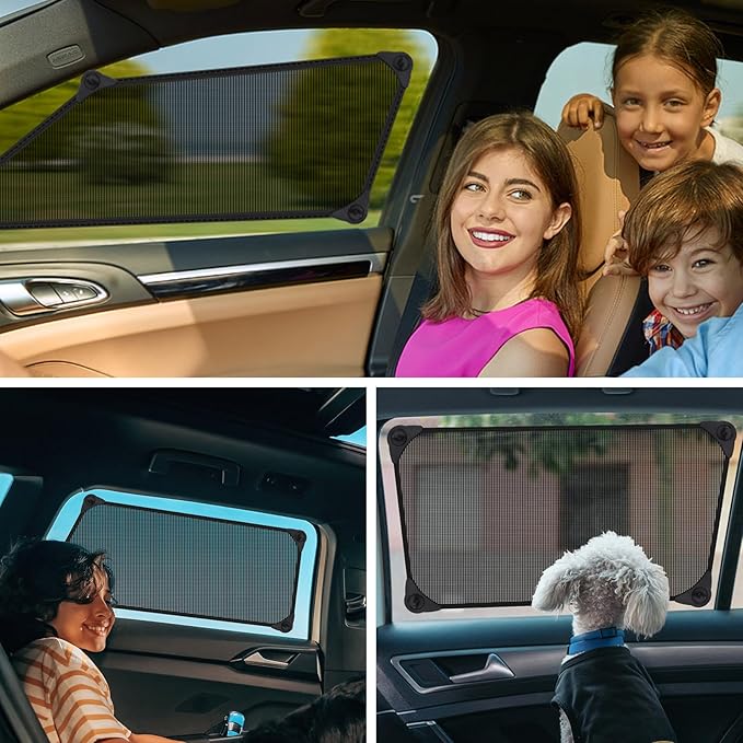 Car Window Shades,2 Pack Car Window Shade for Baby,Side Window Sun Shades Protect Child, Pets from Sun Glare and UV Rayse (29"x20")