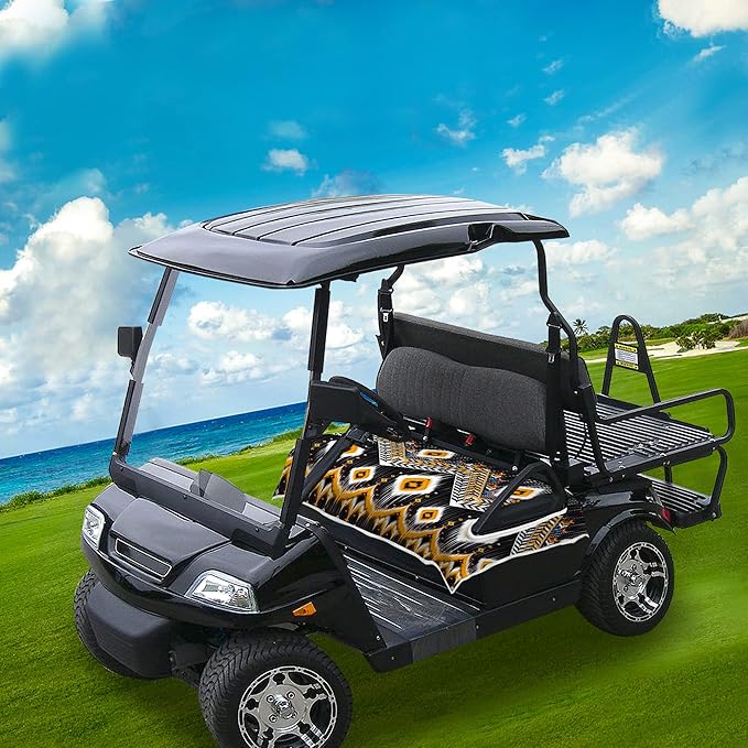 ENYORSE Golf Cart Seat Covers - Ethnic Style Golf Cart Towel Blanket for 2/4 Seater, Soft & Breathable Microfiber, Keeps Seats Cool & Comfortable, 51”x31”, Fits EZGO/Yamaha/Club Car