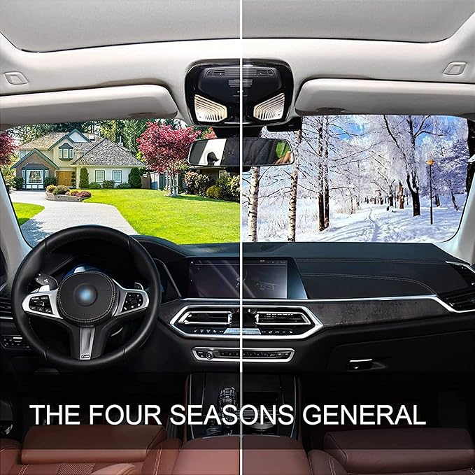 xigua Cow Print Car Windshield Sunshade Foldable Front Window Sun Visor Protector for Car,SUV,Truck - Keep Vehicle Cool,55 x 27.6 Inch (45)