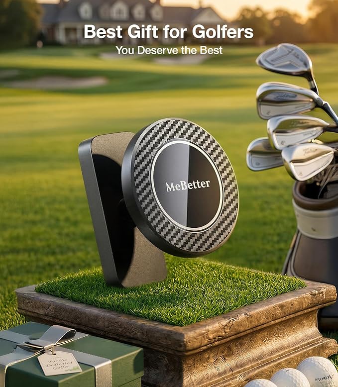[Military-Grade &28 Powerful Magnets Magnetic Golf Cart Phone Holder for All Phones, 360°Rotation, Golf Cart Accessory for EZGO, Club Car, Yamaha, Best Gift for Men Golfe,Dad Father,Husband