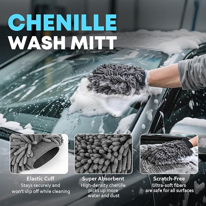 Car Cleaning kit, Car Interior Detailing kit with 10000pa Car Vacuum Cleaner, Detailing Brush Set, Wheel Brush, Windshield Cleaner Tool, Complete Auto Accessories for Men, Women