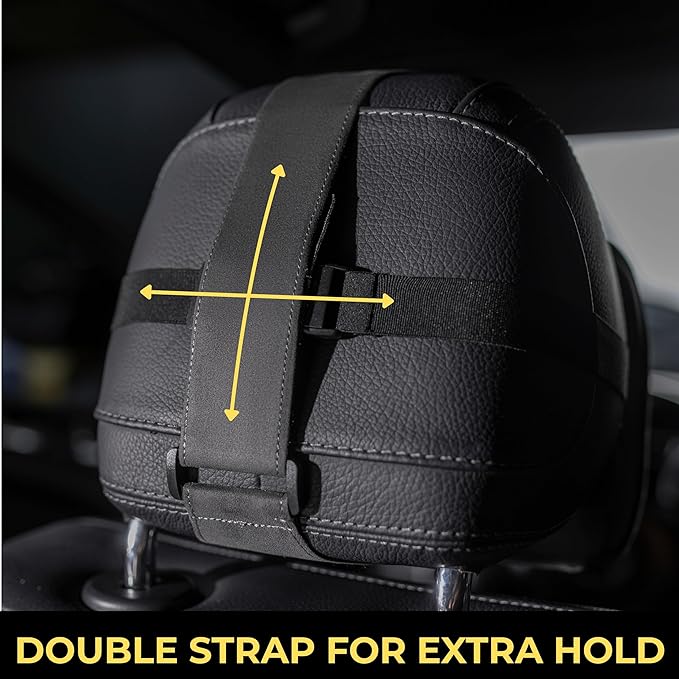 Car Headrest Pillow Memory Foam Soft Neck Support Comfortable Ergonomic Design Car Seat Headrest Pillow Universal Fit Travel Seat Pillow for Pain Relief While Driving Lord AutoFashion (1PC) (Grey)
