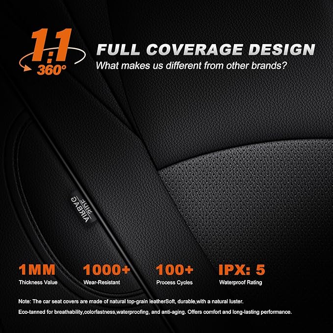 AOMSAZTO Custom Fit Seat Covers for Toyota 4Runner 2025 2026 Full Set Faux Leather Car Seats Cover for 4Runner Accessories Black(5 Seats Model Only)