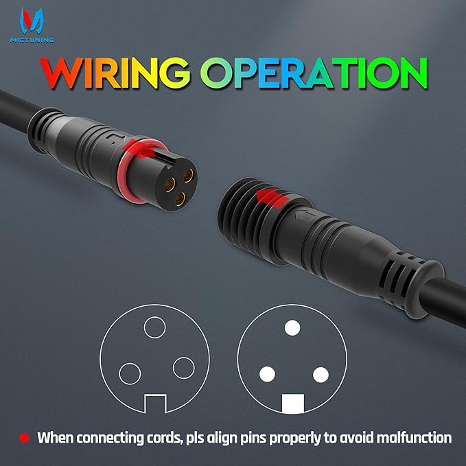 MICTUNING N8 Car Underglow Light Bar Kit, Chasing Color RGB+IC LED, Aluminum Exterior Underbody Multicolor Soundsync Neon Light Strip, Wireless App & Remote Control, IP68 Waterproof, 8PCS