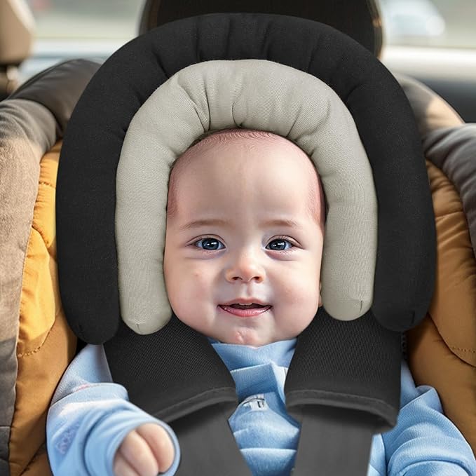 COOLBEBE Upgraded 2-in-1 Babybody Supports for Newborn Infant - Extra Soft Breathable Car Seat Insert Cushion Pad, Perfect for Carseat, Stroller, Swing, Bouncer, Black