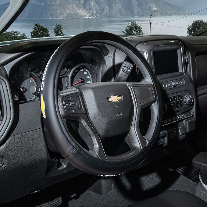 Chevy Gold Bowtie Style Premium Speed Grip Steering Wheel Cover