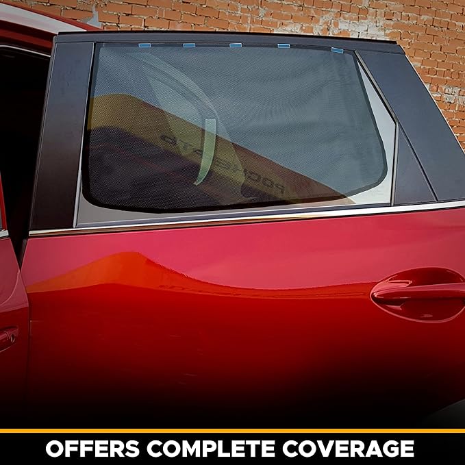 EcoNour Magnetic Car Side Window Sun Shade (1 Pack) | Rear Window Sunshade Covers & Blocks UV Rays | Baby Shades for Side Windows Ensures Privacy Protection | Baby Car Travel Accessories (26"x19")