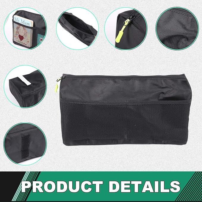 TOYCIDFG Back Seat Storage Bag Compatible with Toyota Tundra 2022-2025, Save Space Multi Function with Strap Car Storage Accessories (Seatback Bag)