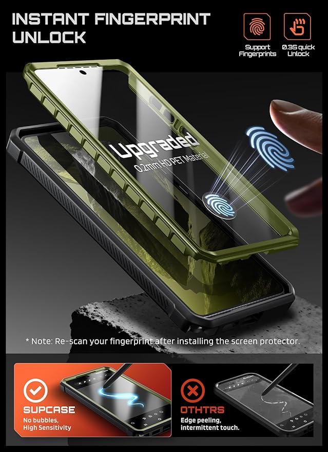 SUPCASE for Samsung Galaxy S26 Ultra Case with Stand, Military-Grade Drop Protection, Compatible with Wireless Charging/MagSafe, Built-in Screen Protector & Front Frame – UB Pro Mag, Guldan