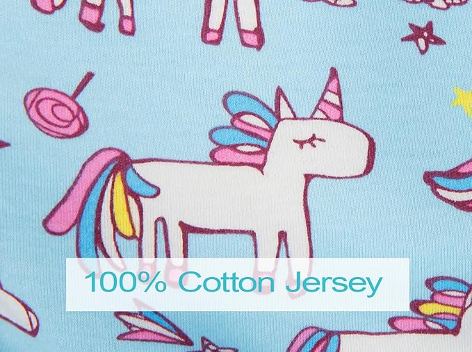 Niko Easy-Wash Children's Car Seat Cover & Liner - 100% Cotton Jersey Blue Unicorn - Fits Most Toddler Car Seats - Universal Fit - Waterproof SEAT Bottom - Machine Wash and Dry