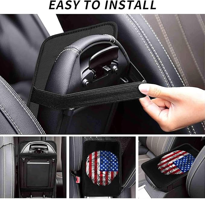 DARLEKS Car Armrest Cushion Auto Center Console Cover Pad Car Handrail Box Universal Decoration Mat