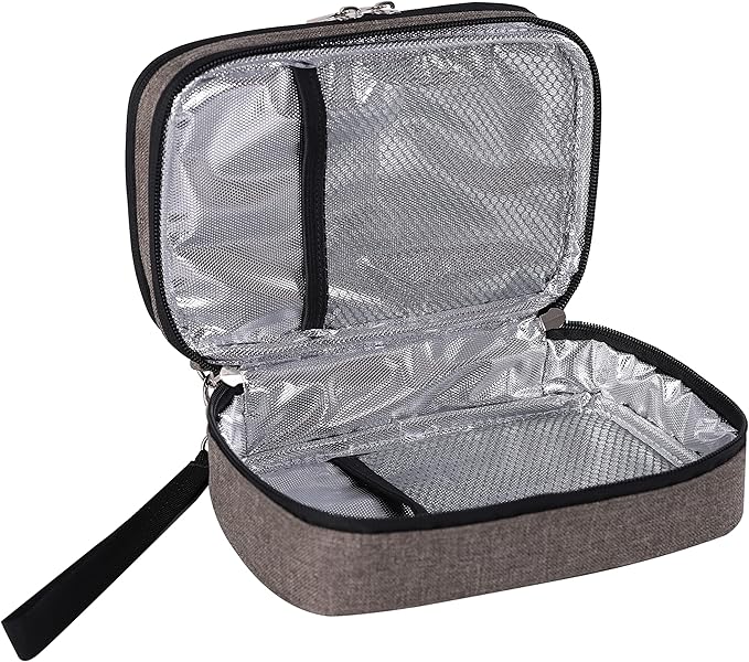 apollo walker Insulin Cooler Travel Case Diabetic Medication Cooler with Ice Packs and Insulation Liner