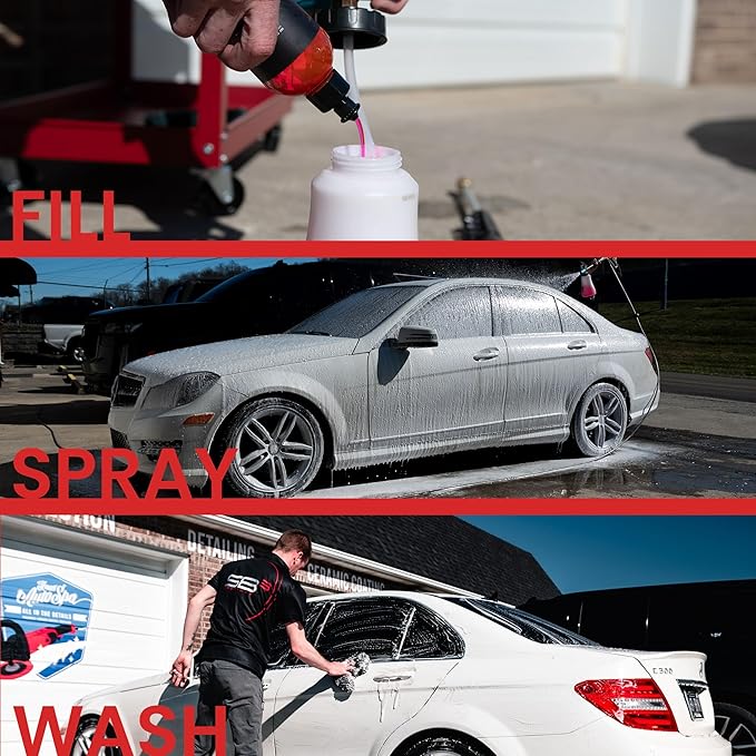 SB3 Soap Advanced Car Shampoo - pH Balanced, Surface Safe Car Wash Concentrate Soap with Particle Technology for Ceramic Coatings, (16oz)