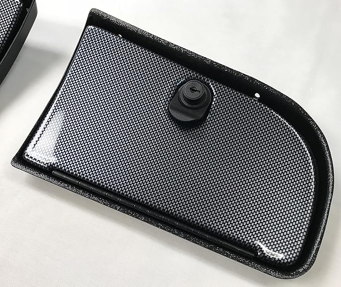 E-Z-Go TXT Golf Cart EZ Install Locking Glove Box Door Set in Carbon Fiber (Will FIT New and Current Generation 1994 and UP) (Will NOT FIT RXV Models)