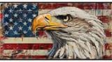 Bald Eagle American Flag Car Windshield Sunshade Folding, UV Rays Sun Shade Visor Protector, Universal Fit for SUV, Truck, Sedan, Easy to Install and Remove