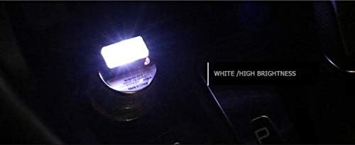 2 Piece Color Ultra USB Plug In Mini LED Car Interior Ambient Lighting Lamp Kit (BLUE)