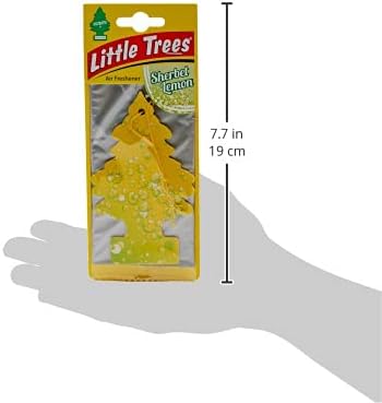 Little Trees Air Freshener Tree MTR0073 Sherbet Lemon Fragrance for Car Home Boat Caravan - Single Pack