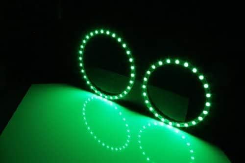iJDMTOY 7-Color RGB LED Halo Ring Lighting Kit Compatible with 2007-2013 BMW E82/E88 128i 135i 1M 1 Series Front Road Illuminating Light Retrofit w/Adjustable Setting