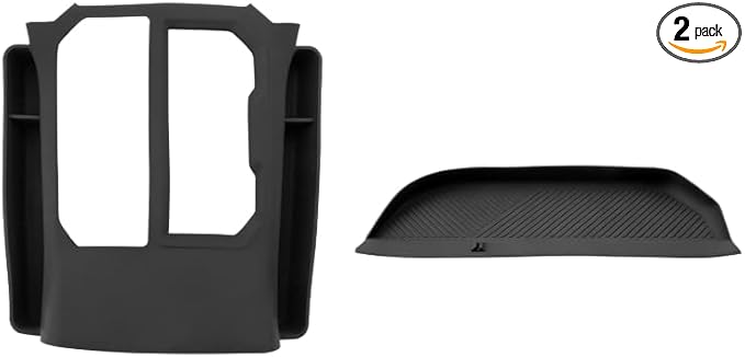 SKTU 2PCS for 2026 Toyota RAV4 Co-Pilot Console Tray for 2026+ Toyota RAV4 (LE/SE/XLE Premium/Woodland/XSE/Limited) Co-Pilot Console Tray & Gear Shift Panel 2026 RAV4 Accessories Passenger Storage Box