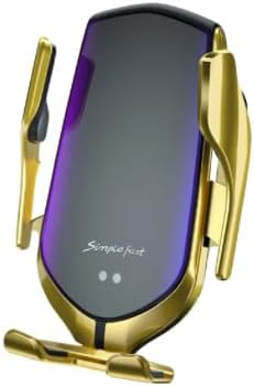 Car Charger Car Mount Phone Holder for iPhone 15 Pro Max 14 Pro Max 15 Pro Max 16 Pro Max Samsung Galaxy Note 10w Fast Charger (Gold)