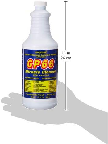 GP66 Green Miracle Cleaner Super Size (32 oz) – Powerful American Made All-Purpose Cleaner, Heavy Duty Concentrated Formula Cleans Kitchens, Bathrooms, Laundry, Ovens, Floors, Engines & More