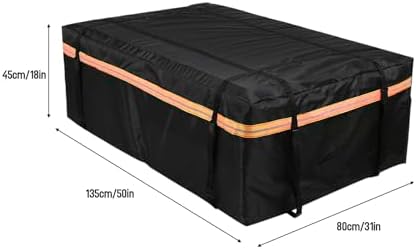 lyrlody Cubic Car Rooftop Cargo Carrier, Roof Bag for All Top of Vehicle, Storage Bag, Luggage Storage Cube for Travel Camping (M)