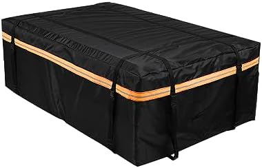 lyrlody Cubic Car Rooftop Cargo Carrier, Roof Bag for All Top of Vehicle, Storage Bag, Luggage Storage Cube for Travel Camping (M)