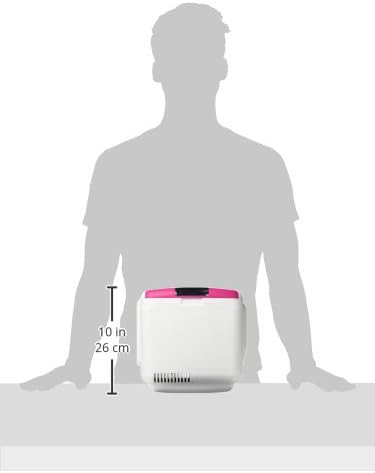 Cooluli Skincare Mini Fridge for Bedroom - Car, Office Desk & Dorm Room - Portable 4L/6 Can Electric Plug In Cooler & Warmer for Food, Drinks, Beauty & Makeup, 12v AC/DC & Exclusive USB, Fuchsia