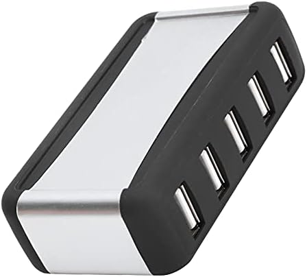 USB 7‑Port Hub Multi USB Port Expander Fast Data Transfer USB Splitter HighSpeed Extender with Power Supply 100‑240V for Laptop Desktop Computers Notebooks (US Plug)
