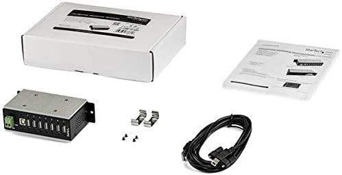 StarTech.com 7-Port USB 2.0 Hub - Metal Industrial USB-A Hub with ESD & 350W Surge Protection - Extended Operating Temp -40 to 185°F - Din Rail/Wall/Desk Mountable - USB Expander Hub, TAA