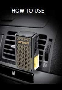 AREON AC02 Car Perfume Luxury and Elegant 0.27 oz Vent Clip Car Air Freshener, Silver Scent