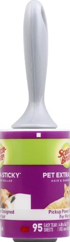 Scotch-Brite Lint Roller, 95 Sheets | Extra Sticky | Pet Hair | Pack of 2