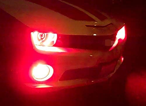 iJDMTOY 7-Color RGB LED Halo Ring Lighting Kit Compatible with 2010-2015 Chevrolet Camaro Reflector Halogen Front Road Illuminating Light Retrofit w/Adjustable Setting