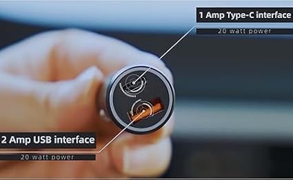 Smart Car Charger [2-Pack] – Certified Dual USB-C Fast Charging Adapter, Anti-Loss Tracker, Find My Compatible, Precise Navigation, Works with iPhone & More