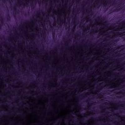 Winter Warmth: Universal Sheepskin Seat Cushion Cover - Natural Wool, for Cars, Trucks, SUVs & Vans - Cozy & Stylish Driving Companion Front Purple