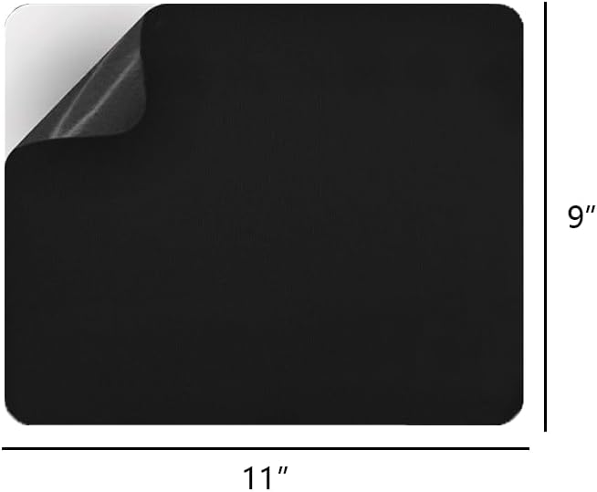 3pcs Canvas Repair Patch Waterproof Self-Adhesive Vinyl Repair Kit for Sofas,Tents,Car Seats,Furniture,Pop Up Canopy,Down Jacket,9x11 Inch,Black