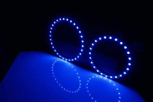 iJDMTOY 7-Color RGB LED Halo Ring Lighting Kit Compatible with 2007-2013 BMW E82/E88 128i 135i 1M 1 Series Front Road Illuminating Light Retrofit w/Adjustable Setting